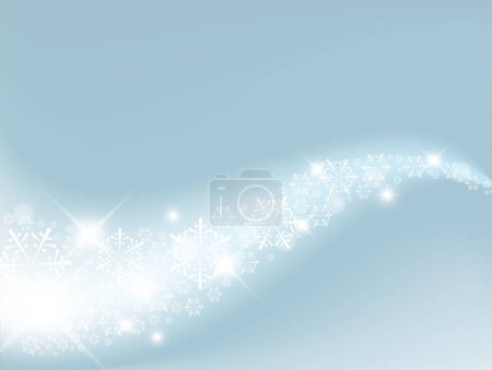Illustration for Christmas background with snowflakes. - Royalty Free Image