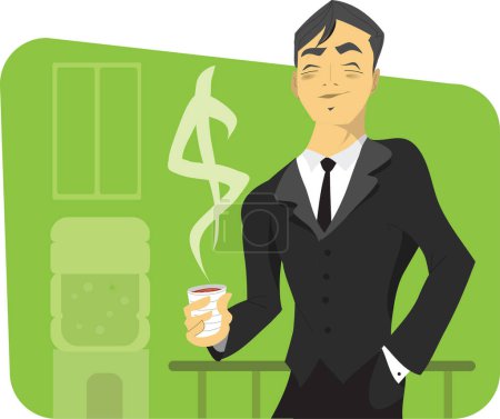 Illustration for Illustration of a successful businessman - Royalty Free Image