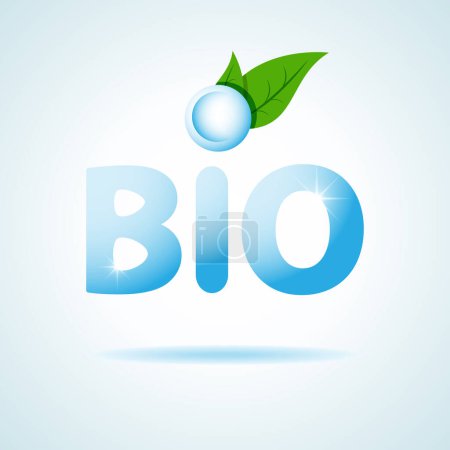Ilustración de Bio vector logo, concepto ecológico - Imagen libre de derechos