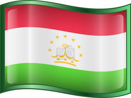 Ilustración de Bandera Nacional de Tayikistán - Imagen libre de derechos