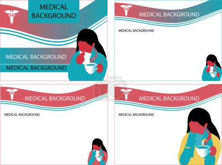 Téléchargez les illustrations : Ensemble de bannières médicales, vecteur - en licence libre de droit