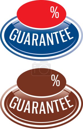 Illustration for Guarantee signs icons, vector illustration - Royalty Free Image