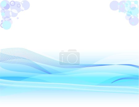 Illustration for Abstract vector background in blue for design works. - Royalty Free Image