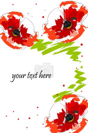 Ilustración de Hermoso fondo floral decorativo, ilustración vectorial - Imagen libre de derechos