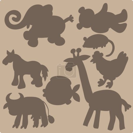 Illustration for Vector set of animals - Royalty Free Image