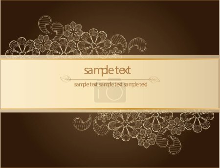 Illustration for Abstract vector design, beautiful creative vintage background - Royalty Free Image