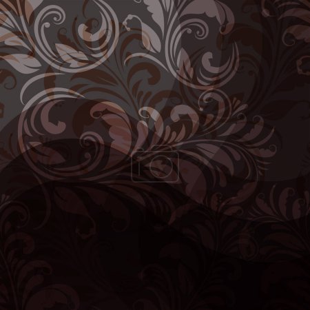 Ilustración de Fondo vectorial con patrón floral sin costuras - Imagen libre de derechos