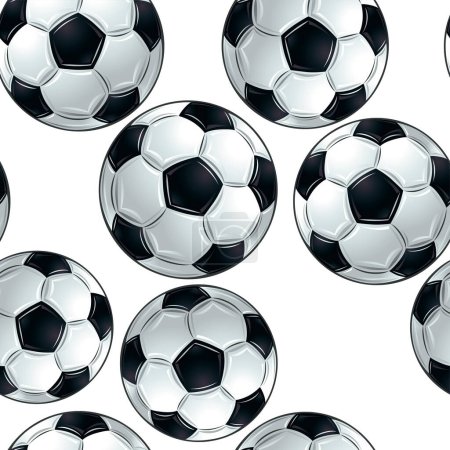 Illustration for Soccer ball on a white background. vector - Royalty Free Image