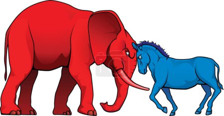 Téléchargez les photos : Éléphant et éléphant rouge - en image libre de droit