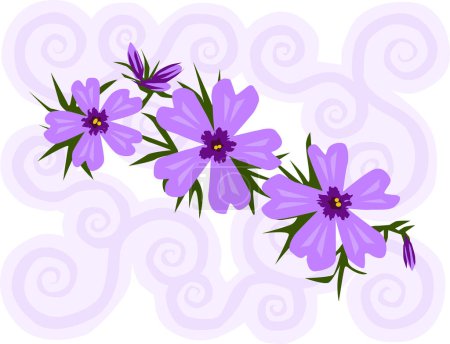 Illustration for Beautiful floral background, vector design - Royalty Free Image