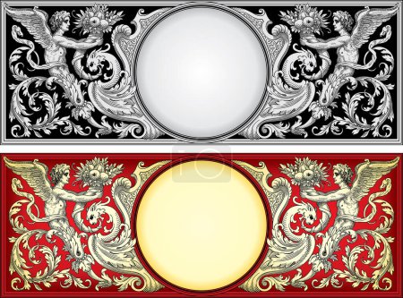 Illustration for Vector illustration of abstract vintage backgrounds - Royalty Free Image