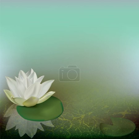 Illustration for Abstract floral illustration, vector illustration simple design - Royalty Free Image