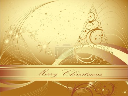 Illustration for Christmas card with snowflakes - Royalty Free Image