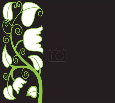 Téléchargez les illustrations : Fond floral abstrait. illustration vectorielle
. - en licence libre de droit
