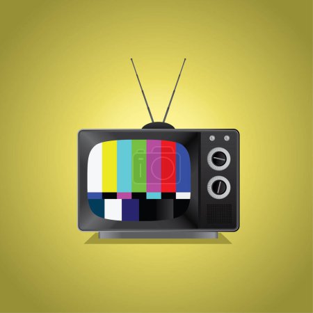 Ilustración de Tv con televisión retro - Imagen libre de derechos
