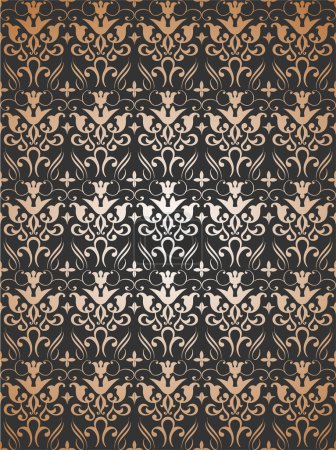 Ilustración de Adorno floral vintage. Patrón clásico abstracto sin costura - Imagen libre de derechos