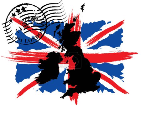 Ilustración de Bandera del Reino Unido - Imagen libre de derechos