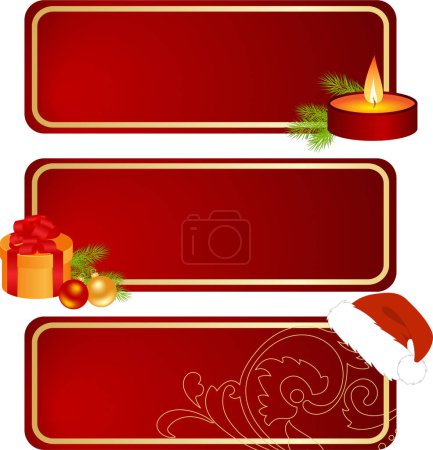 Téléchargez les illustrations : Vecteur joyeux Noël cartes - en licence libre de droit