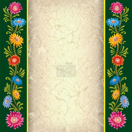 Téléchargez les illustrations : Abstract floral background, vector illustration simple design - en licence libre de droit