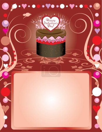 Ilustración de Plantilla de fiesta de amor, vector ilustración diseño simple - Imagen libre de derechos