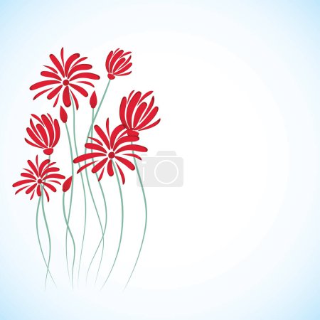 Illustration for Beautiful  floral vector pattern - Royalty Free Image