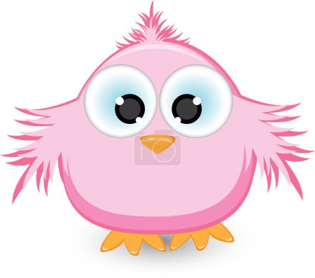 Ilustración de Lindo bebé pájaro dibujo animado vector ilustración diseño gráfico - Imagen libre de derechos