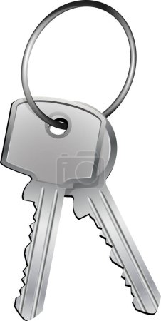 Ilustración de Ilustración de diferentes tipos de claves - Imagen libre de derechos