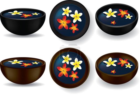 Illustration for Easter eggs with flowers - Royalty Free Image