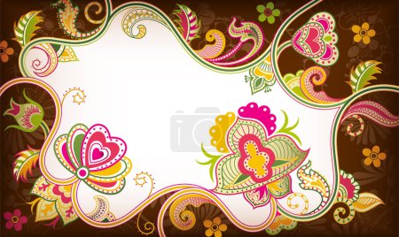 Illustration for Vector abstract floral background - Royalty Free Image