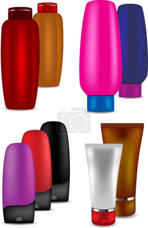 Illustration for Collection of different cosmetic products - Royalty Free Image