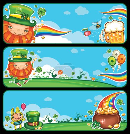 Illustration for Abstract colorful sant patricks day background - Royalty Free Image