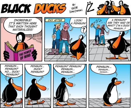 Téléchargez les illustrations : Pingouin avec le mot - en licence libre de droit