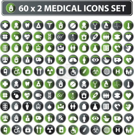 Illustration for Medical icons. vector illustration - Royalty Free Image