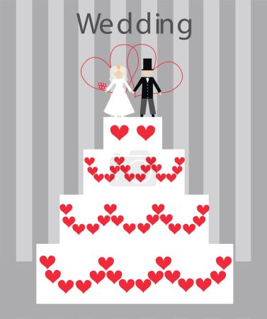 Illustration for Illustration of wedding day - Royalty Free Image
