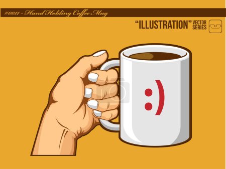 Illustration for Vector coffee hand drawn illustration - Royalty Free Image