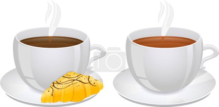 Ilustración de Dos tazas de café - Imagen libre de derechos