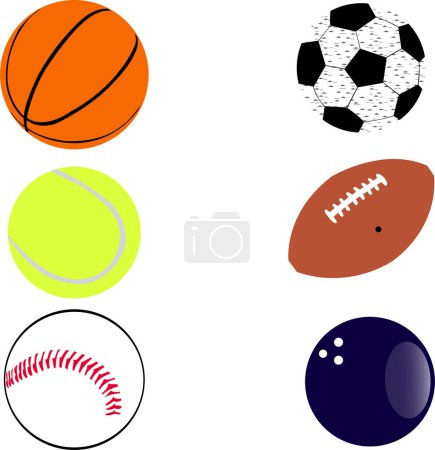 Téléchargez les illustrations : Ensemble de diverses icônes de football - en licence libre de droit