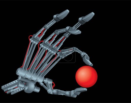Ilustración de Terminator Diseño de ilustración de vector de mano - Imagen libre de derechos