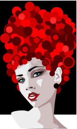 Téléchargez les illustrations : Belle femme aux cheveux roux - en licence libre de droit