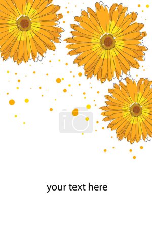 Illustration for Abstract floral background. vector illustration - Royalty Free Image