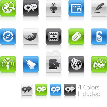 Illustration for Vector illustration of modern buttons - Royalty Free Image