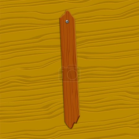 Ilustración de Signo de madera. Ilustración vectorial - Imagen libre de derechos