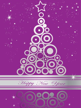 Illustration for Christmas greeting card vector - Royalty Free Image