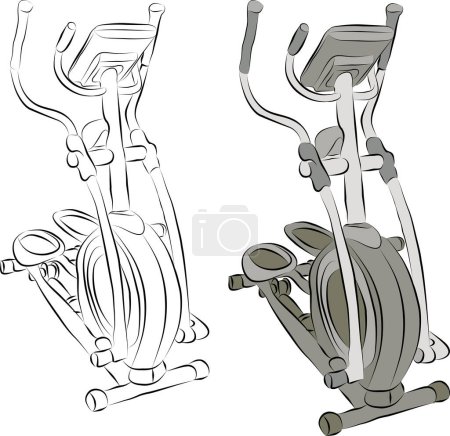 Illustration for Vector illustration of gym equipment sign. - Royalty Free Image