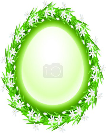 Illustration for Spring background with flowers - Royalty Free Image
