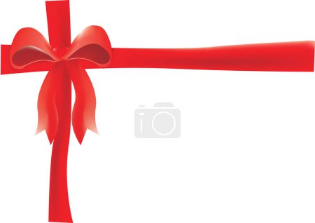 Illustration for Vector illustration of red ribbon - Royalty Free Image