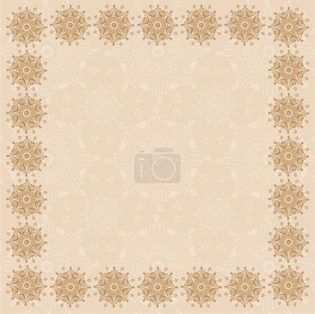 Illustration for Vintage floral ornament. abstract design template - Royalty Free Image