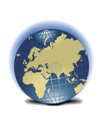 Illustration for Earth globe, vector illustration - Royalty Free Image