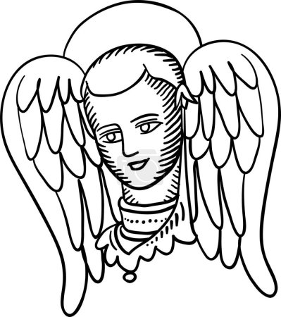 Illustration for Angel vector illustration design - Royalty Free Image
