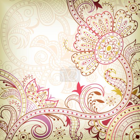Illustration for Vector abstract floral background - Royalty Free Image